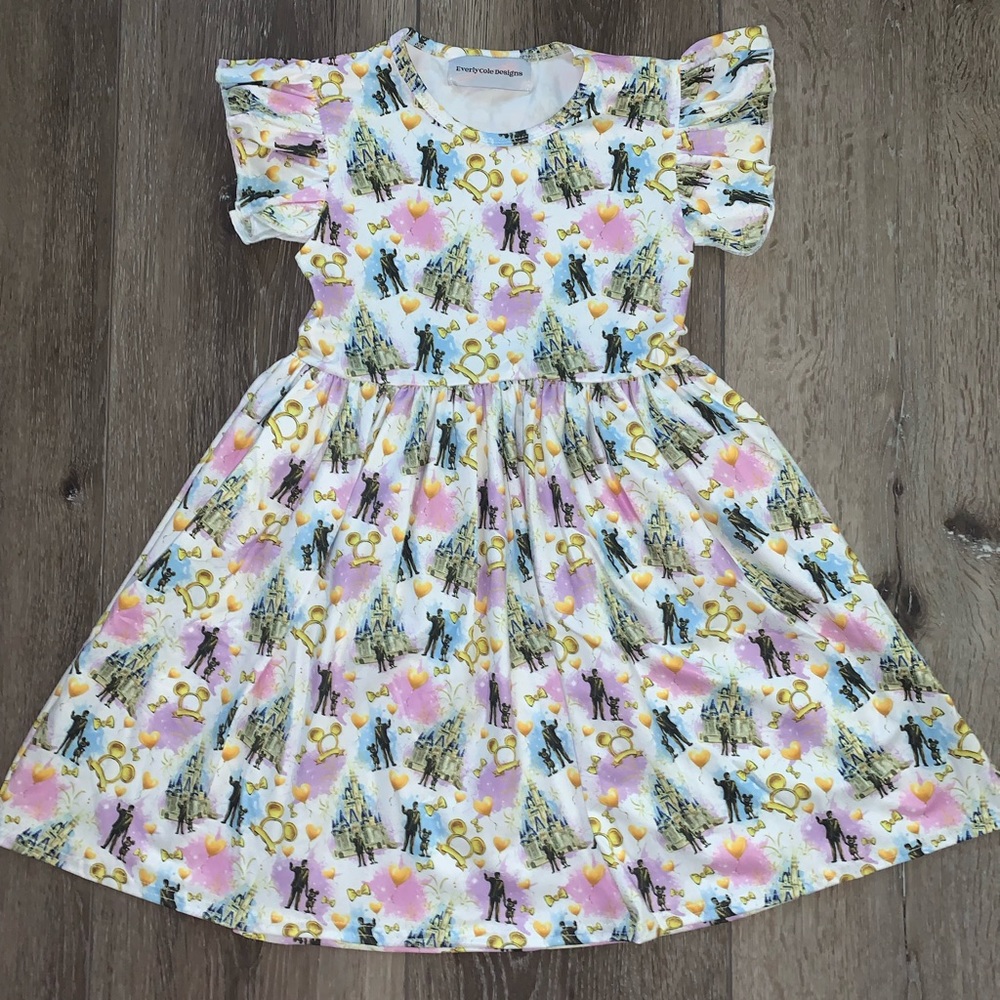 Disneyworld walt and Mickey 50th dress